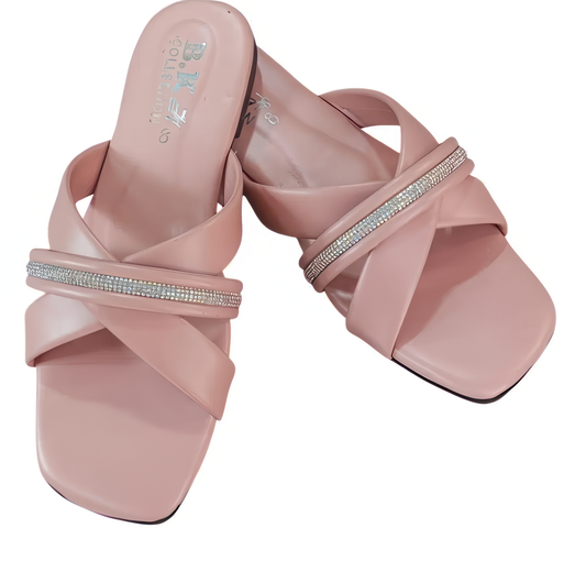 Women's PVC Embellished Flats - 1 Pcs Semi-Formal Footwear