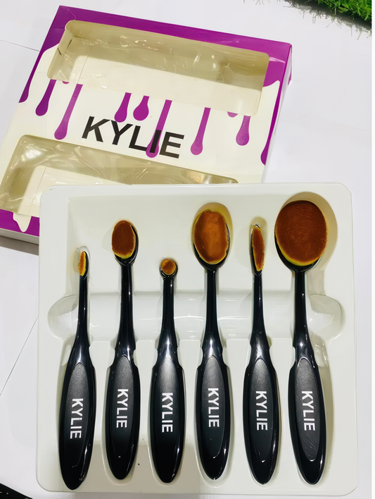Makeup Brushes, Set Of 6