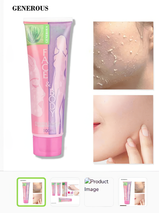 Skin Brightening And Cleansing Scrub Gel
