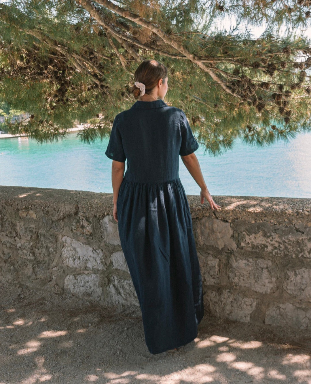 Blue Linen Dress | Maxi Dress | Linen Dress | Linen Clothing | 100% Organic Linen-3